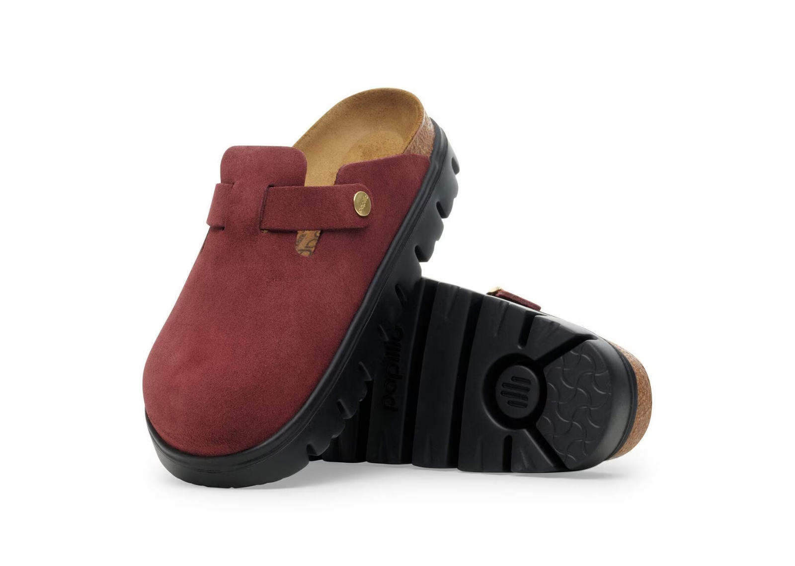 Birkenstock Boston Chunky Suede Zinfandel - görsel 4