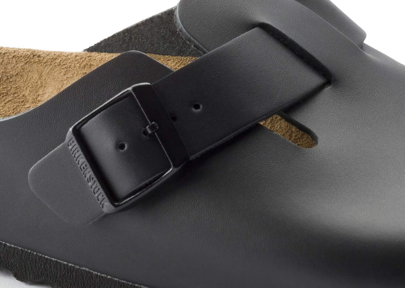 birkenstock boston natural leather black 5 1