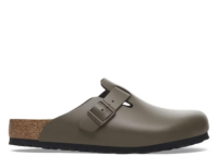 Birkenstock Boston Natural Leather Concrete Gray
