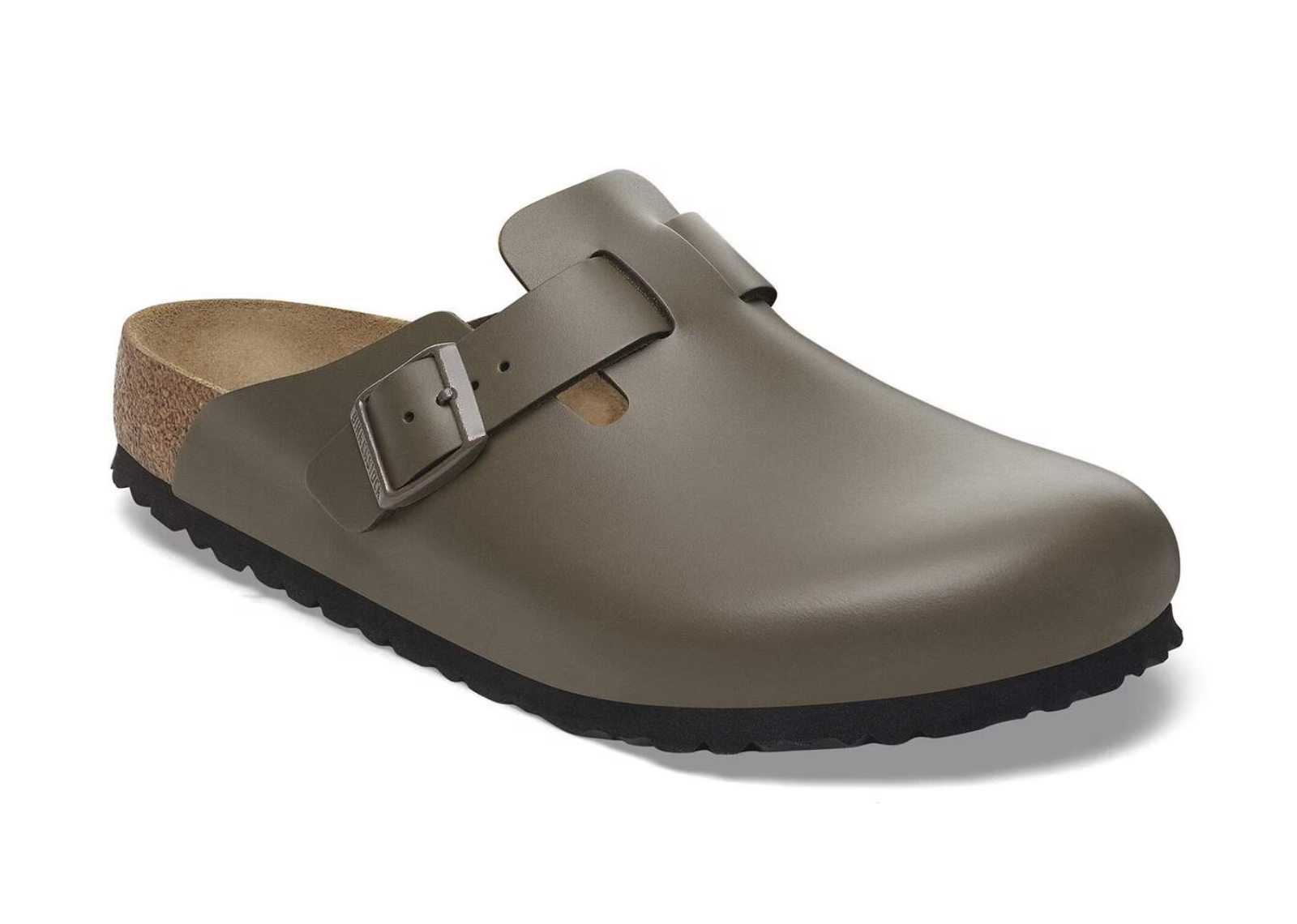 birkenstock boston natural leather concrete gray 2 1