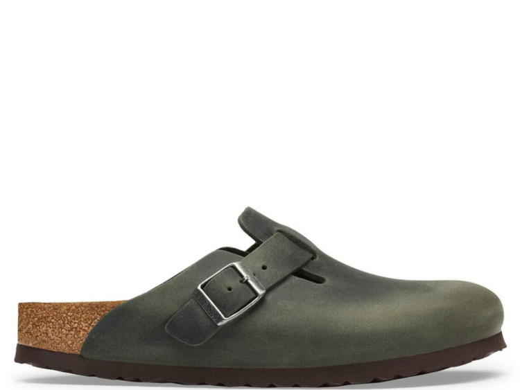 birkenstock boston oiled leather thyme 1 1
