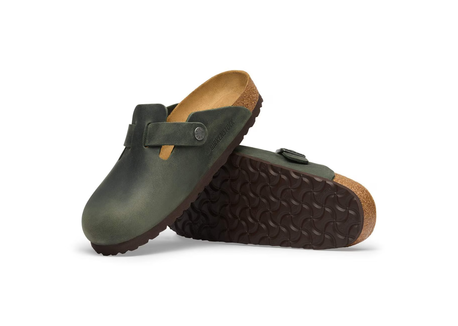 birkenstock boston oiled leather thyme 4 1
