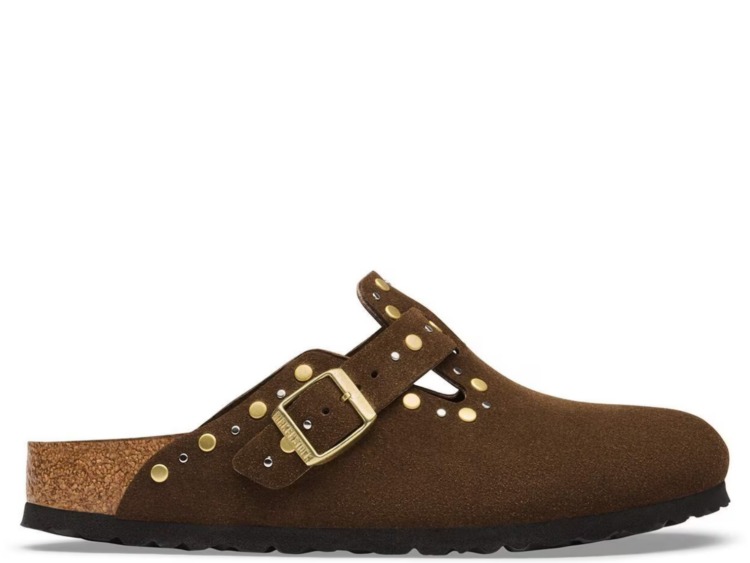 Birkenstock Boston Rivet Suede Carafe Tonal FB