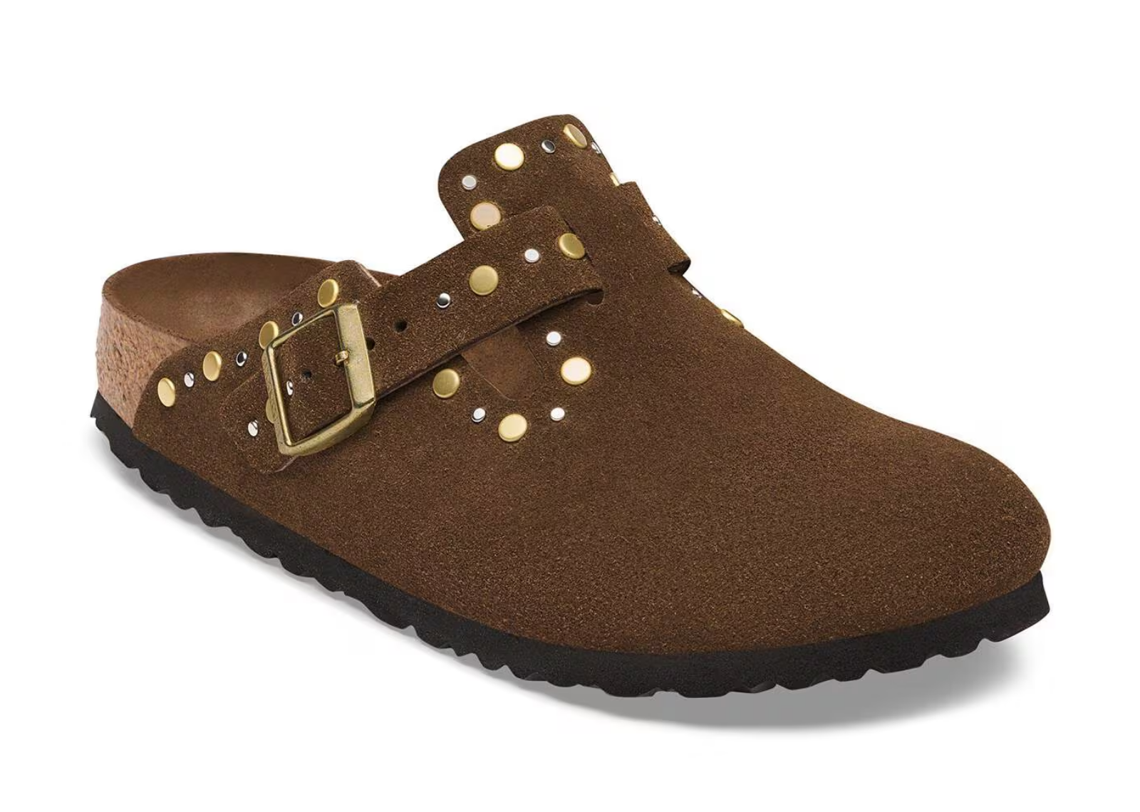 birkenstock boston rivet suede carafe tonal fb 2 1