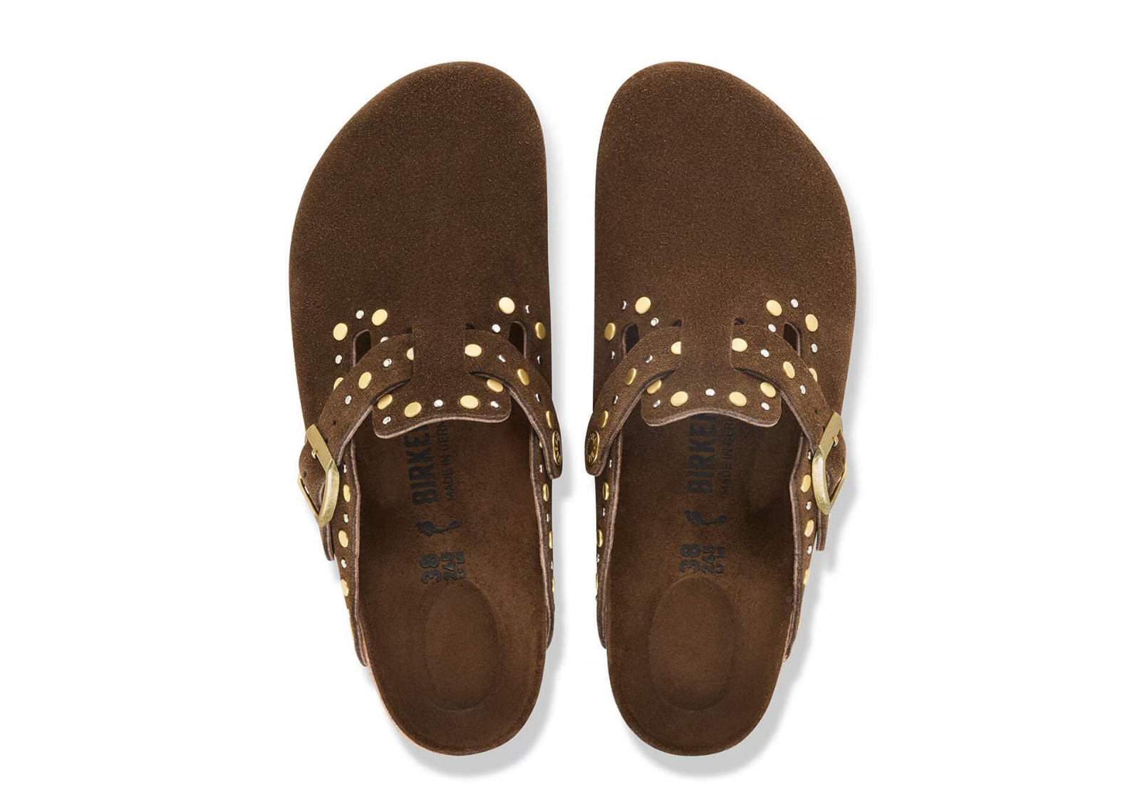 birkenstock boston rivet suede carafe tonal fb 3 1