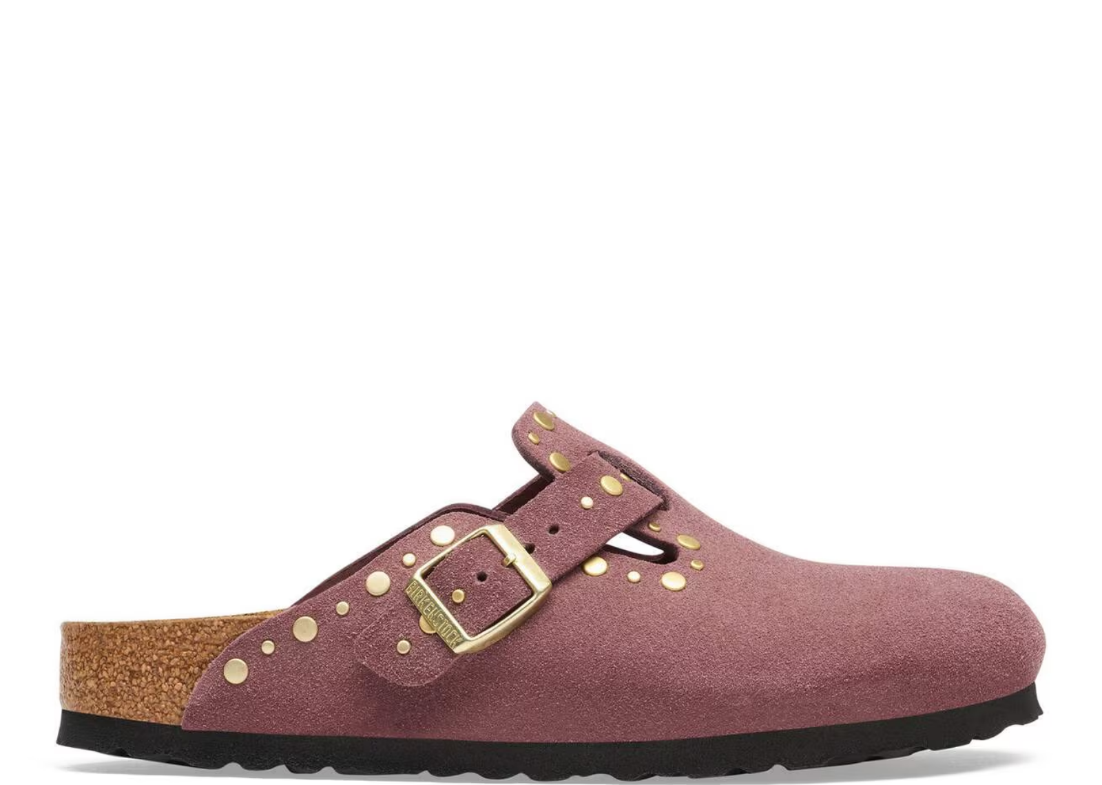 birkenstock boston rivet suede pepper 1 1