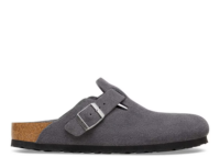 Birkenstock Boston Soft Footbed Suede Charcoal Tonal FB