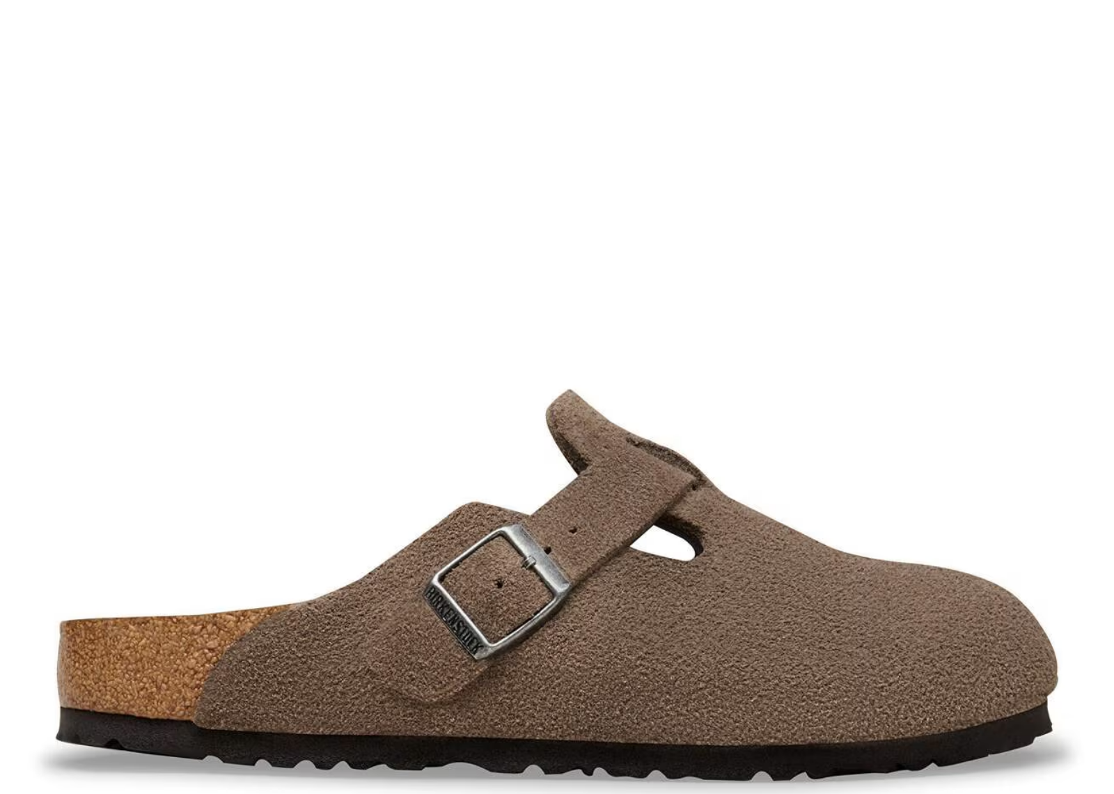 birkenstock boston soft footbed suede concrete gray 1 1