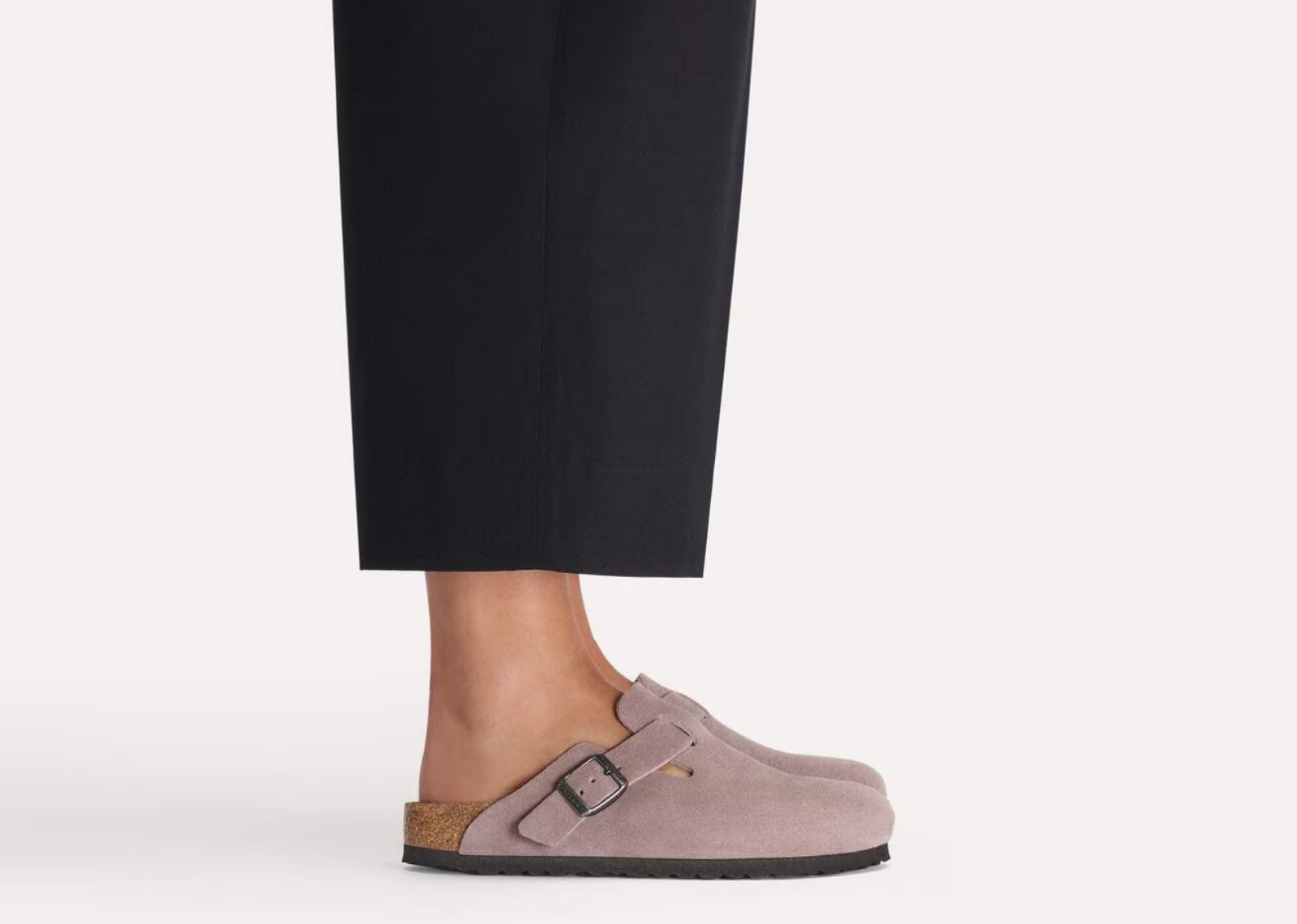 birkenstock boston soft footbed suede faded purple tonal fb 5 1