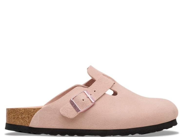 Birkenstock Boston Soft Footbed Suede Light Rose
