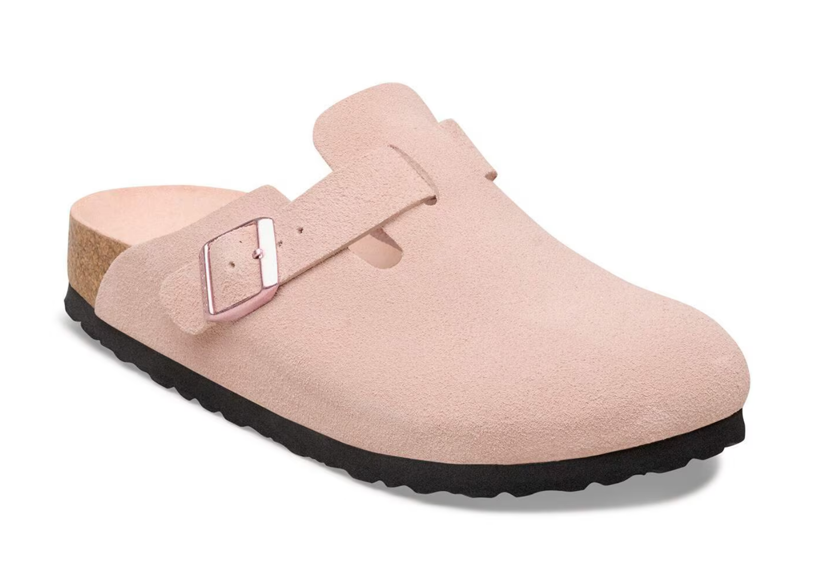 birkenstock boston soft footbed suede light rose 2 1