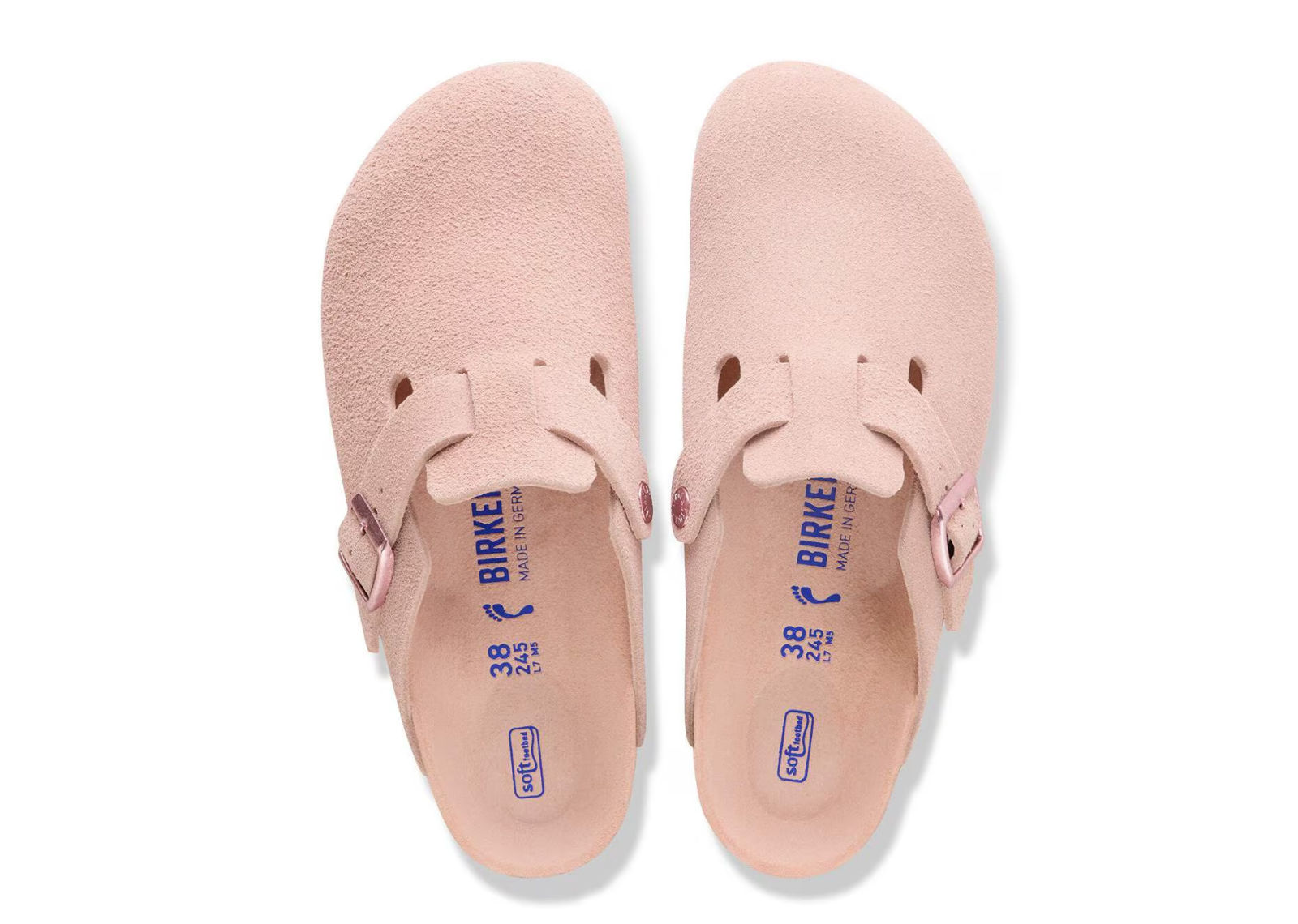 birkenstock boston soft footbed suede light rose 3 1