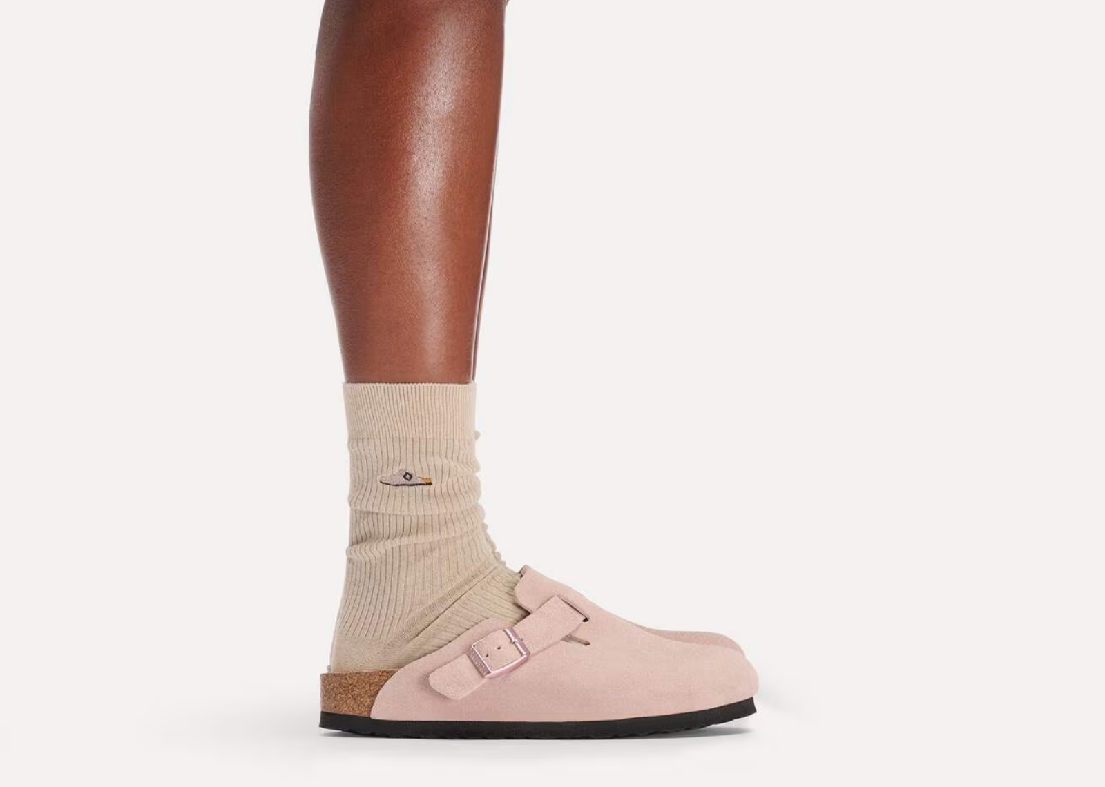 birkenstock boston soft footbed suede light rose 5 1