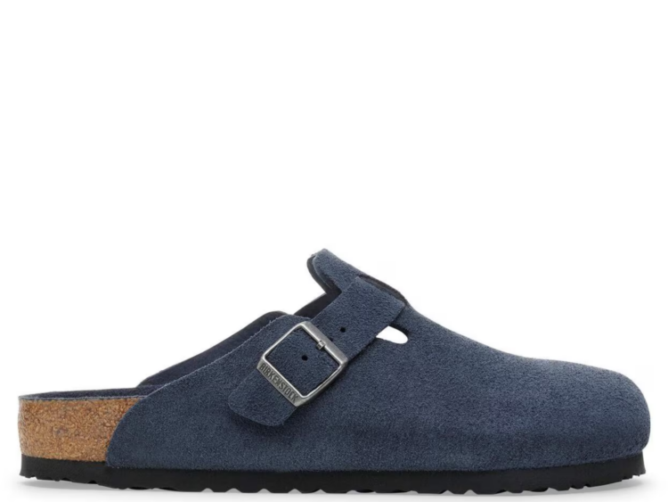 birkenstock boston soft footbed suede new navy tonal 1 1