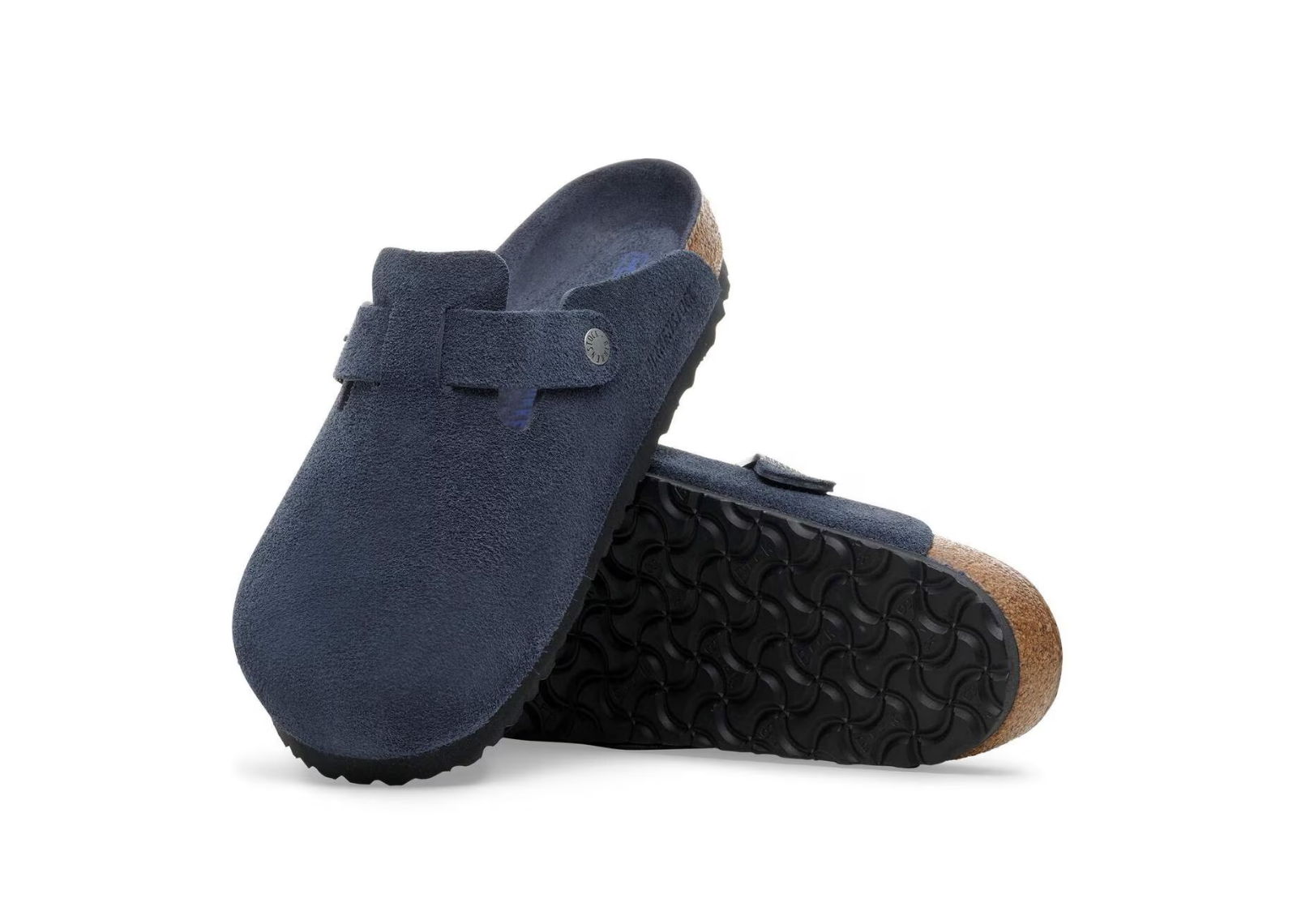 birkenstock boston soft footbed suede new navy tonal 4 1