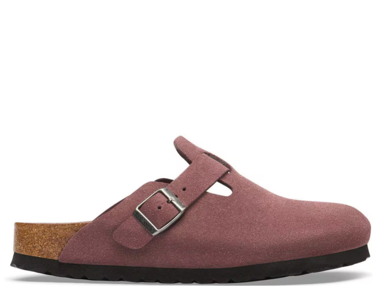 Birkenstock Boston Soft Footbed Suede Pepper