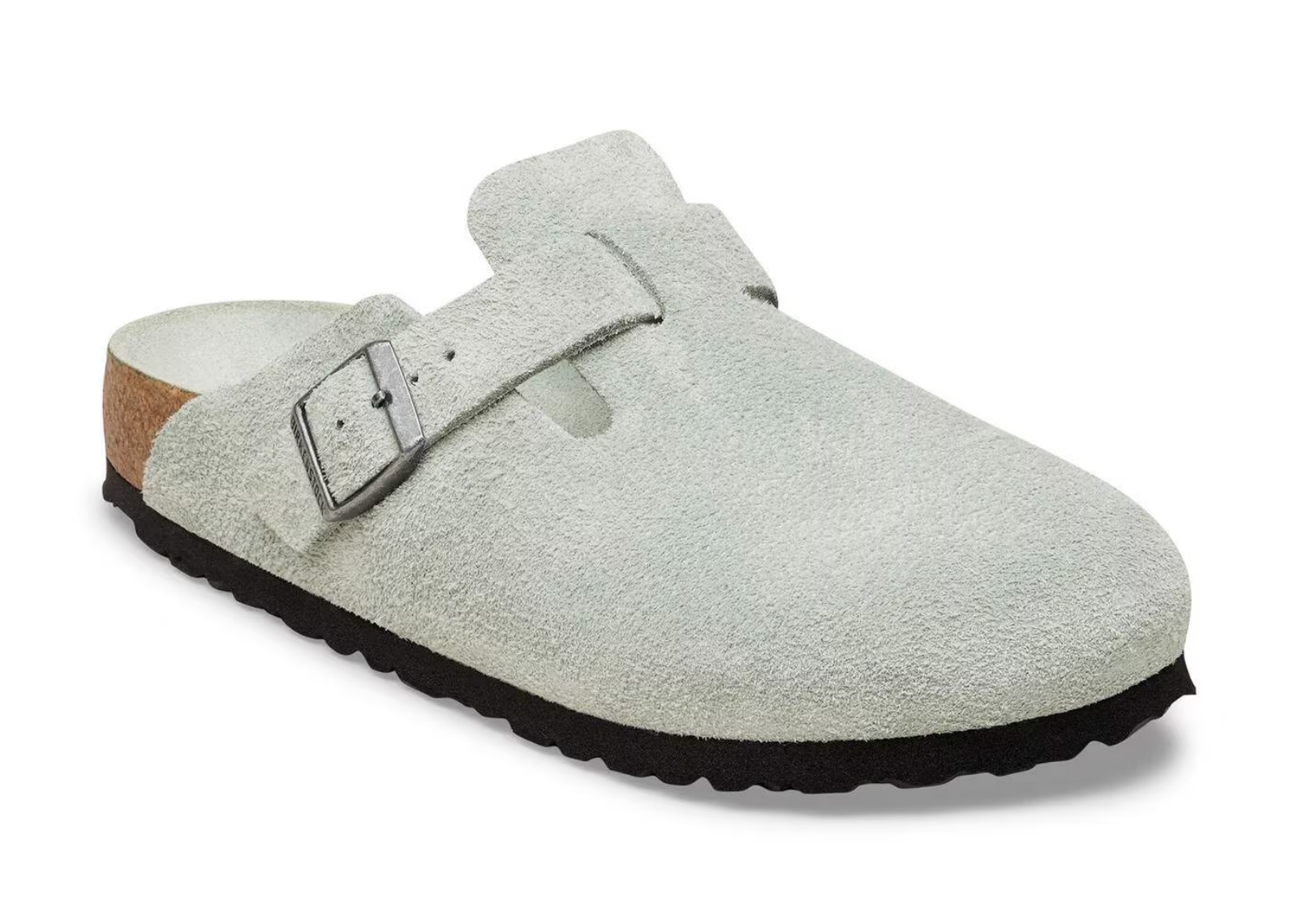 birkenstock boston soft footbed suede pure sage tonal fb 2 1