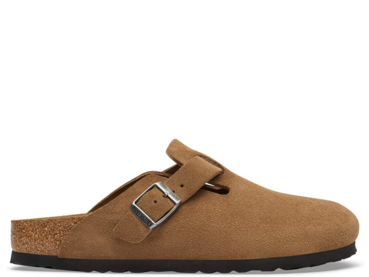 birkenstock boston suede dark tea 1 1