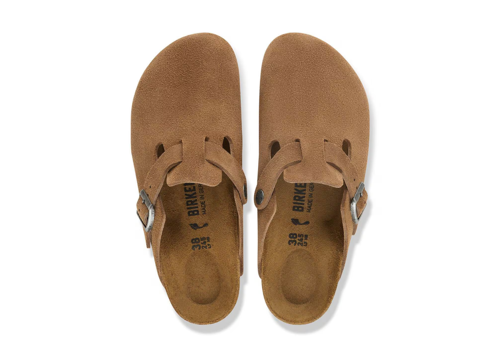 birkenstock boston suede dark tea 3 1