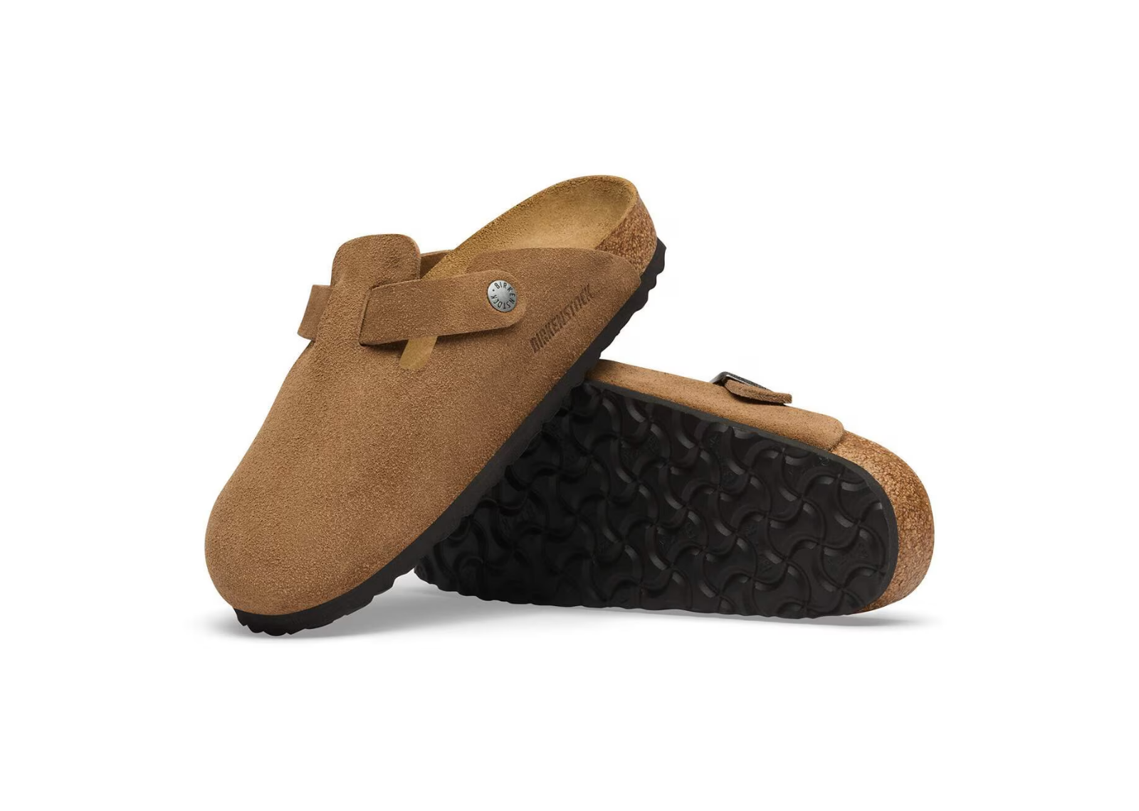 birkenstock boston suede dark tea 4 1