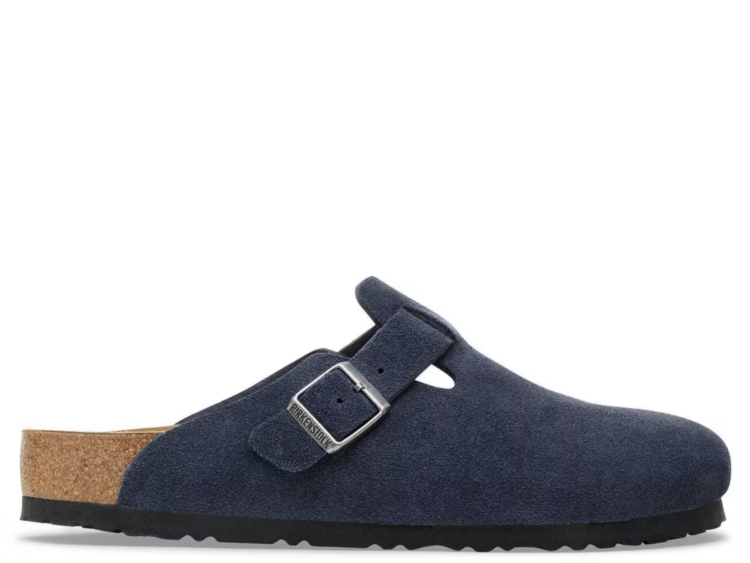 birkenstock boston suede new navy 1 1