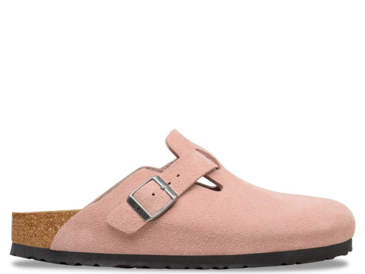birkenstock boston suede pink clay 1 1