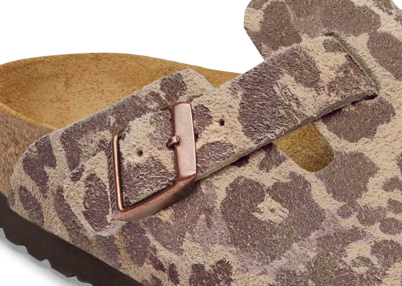 birkenstock boston suede print syn leo sandcastle 5 1