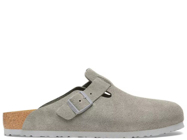 birkenstock boston suede stone coin 1 1