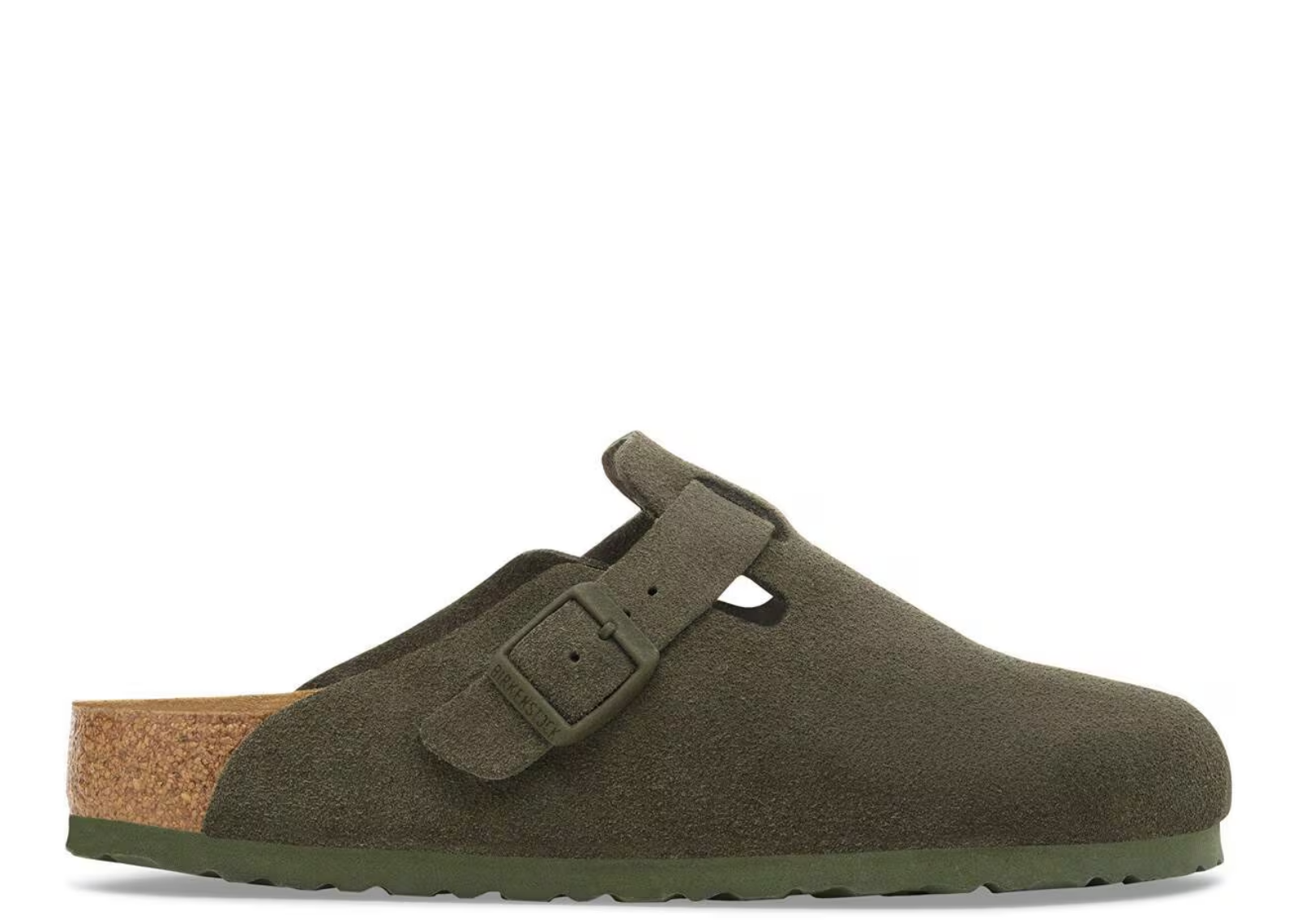 birkenstock boston suede thyme 1 1