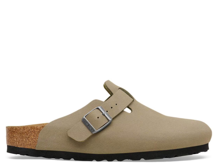 Birkenstock Boston TEX Birko-Flor Nubuck Faded Khaki