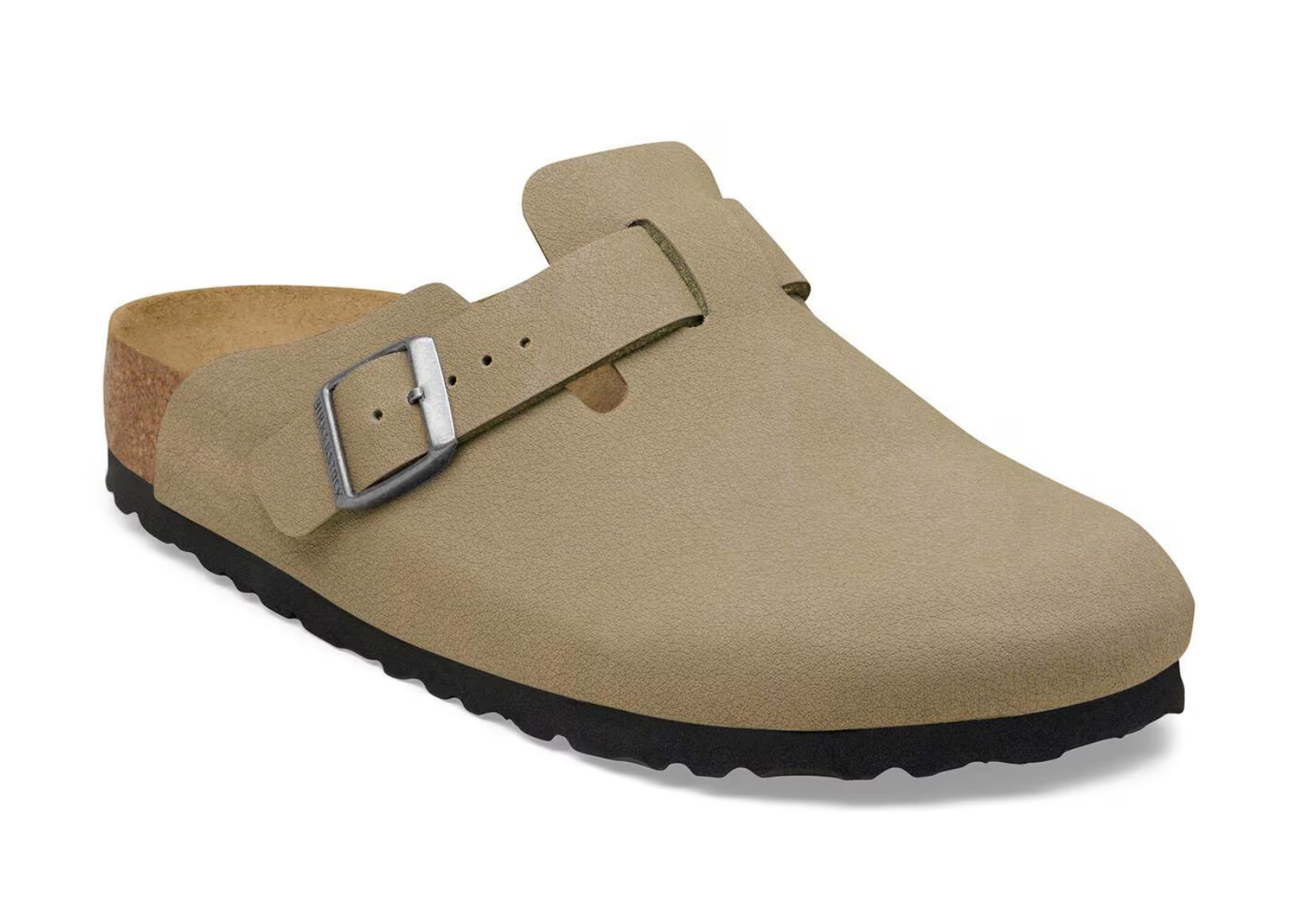 birkenstock boston tex birko flor nubuck faded khaki 2 1