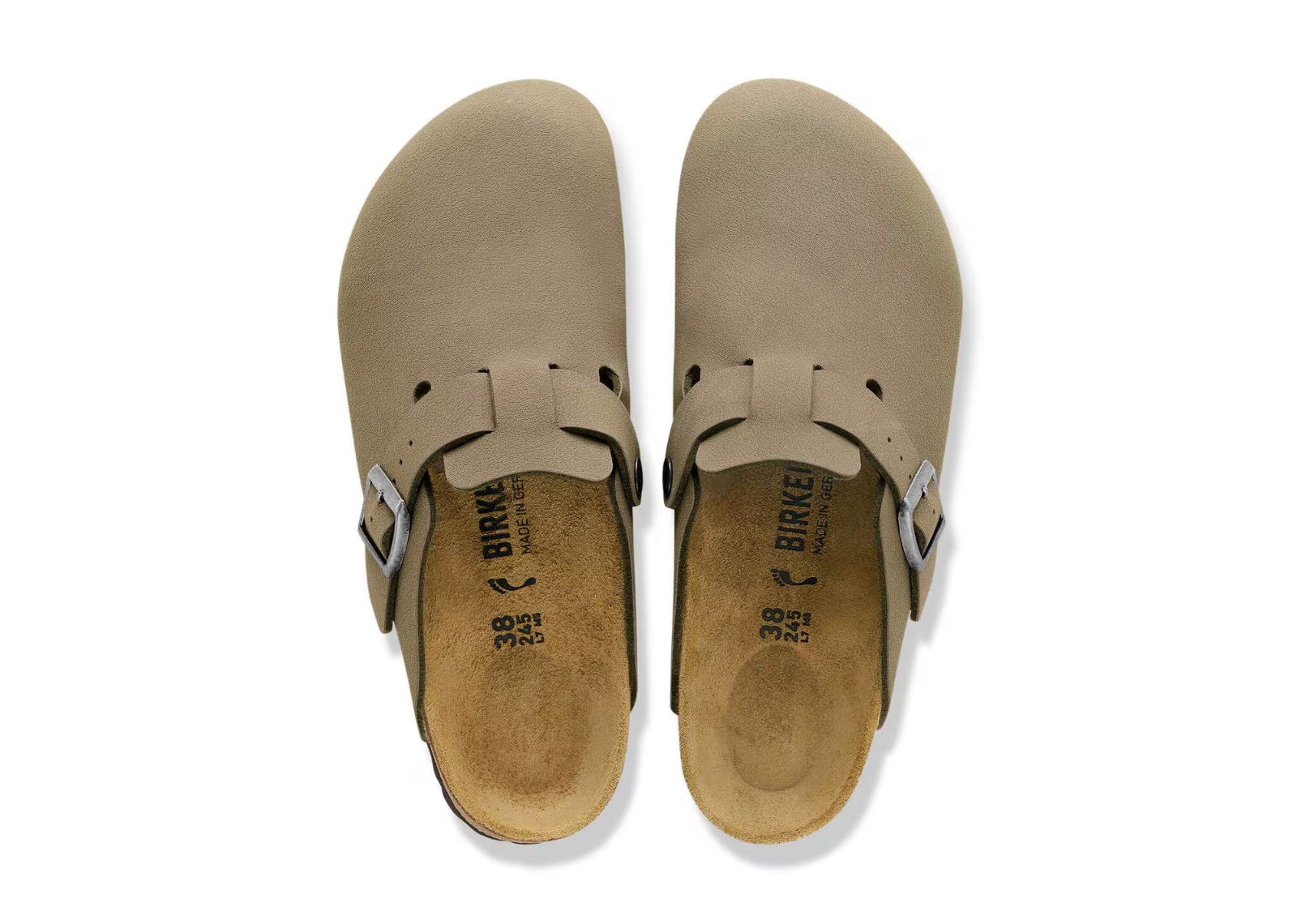 birkenstock boston tex birko flor nubuck faded khaki 3 1