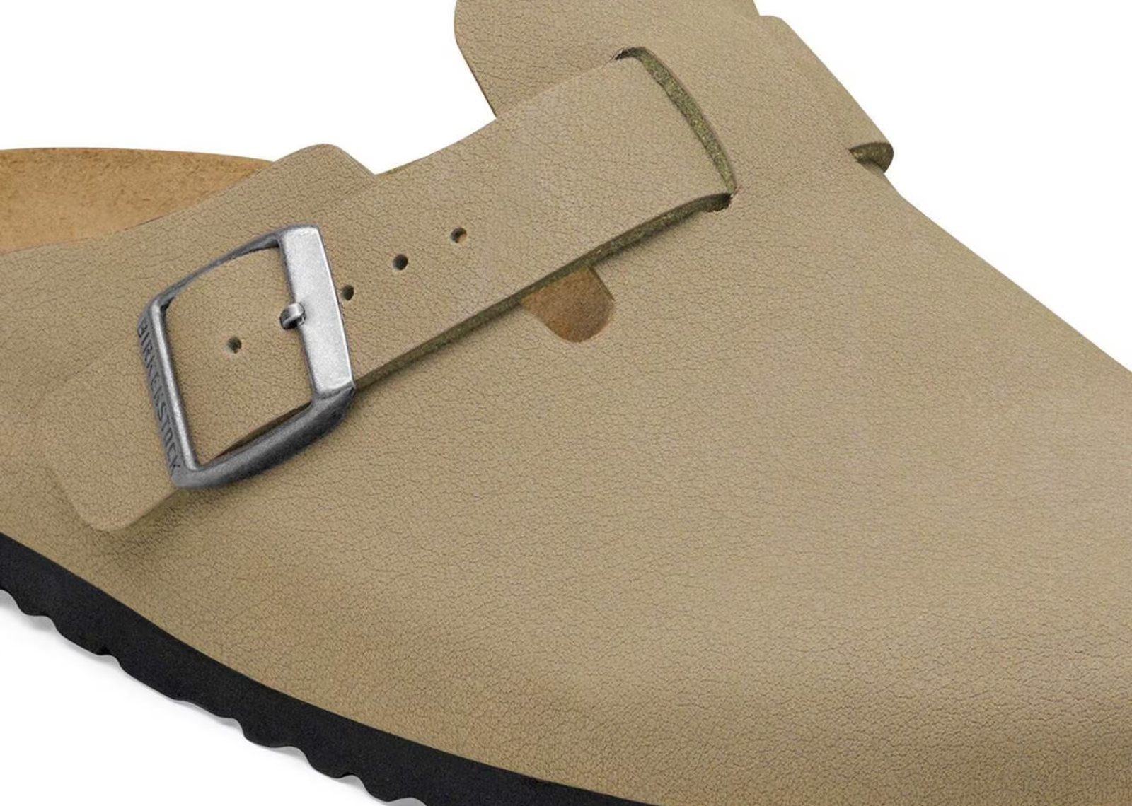 birkenstock boston tex birko flor nubuck faded khaki 5 1