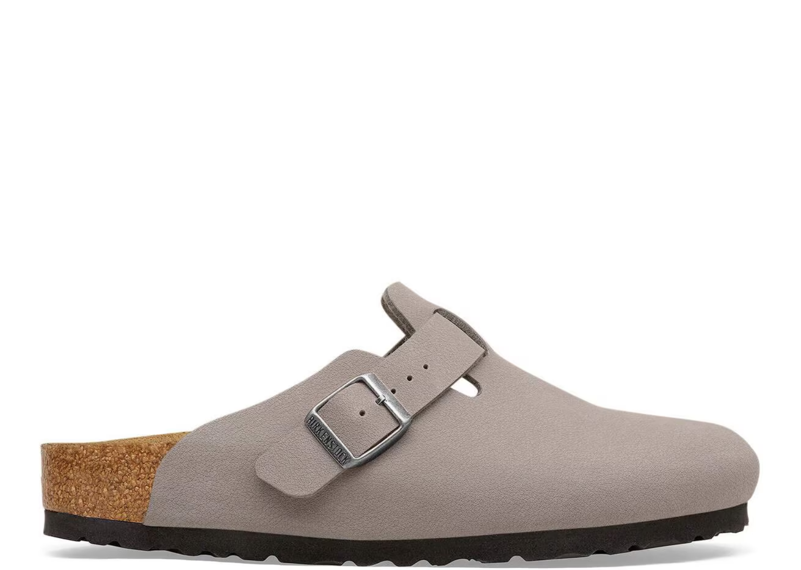 birkenstock boston tex birko flor nubuck gray taupe 1 1
