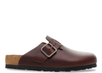 Birkenstock Boston Wire Buckle Natural Leather Vintage Wood Roast