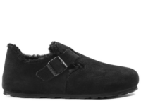 Birkenstock London Shearling Suede Black