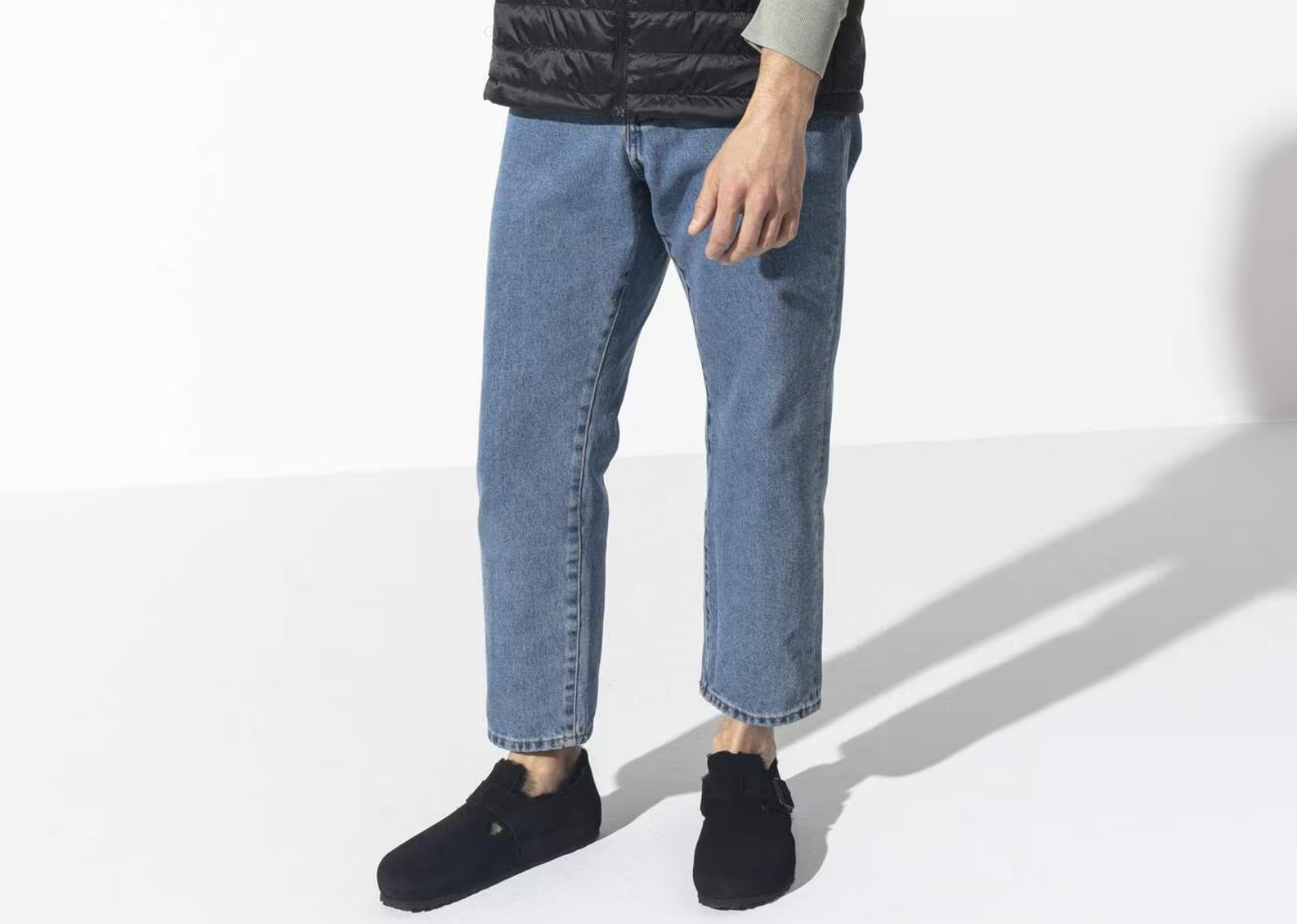 birkenstock london shearling suede black 5 1