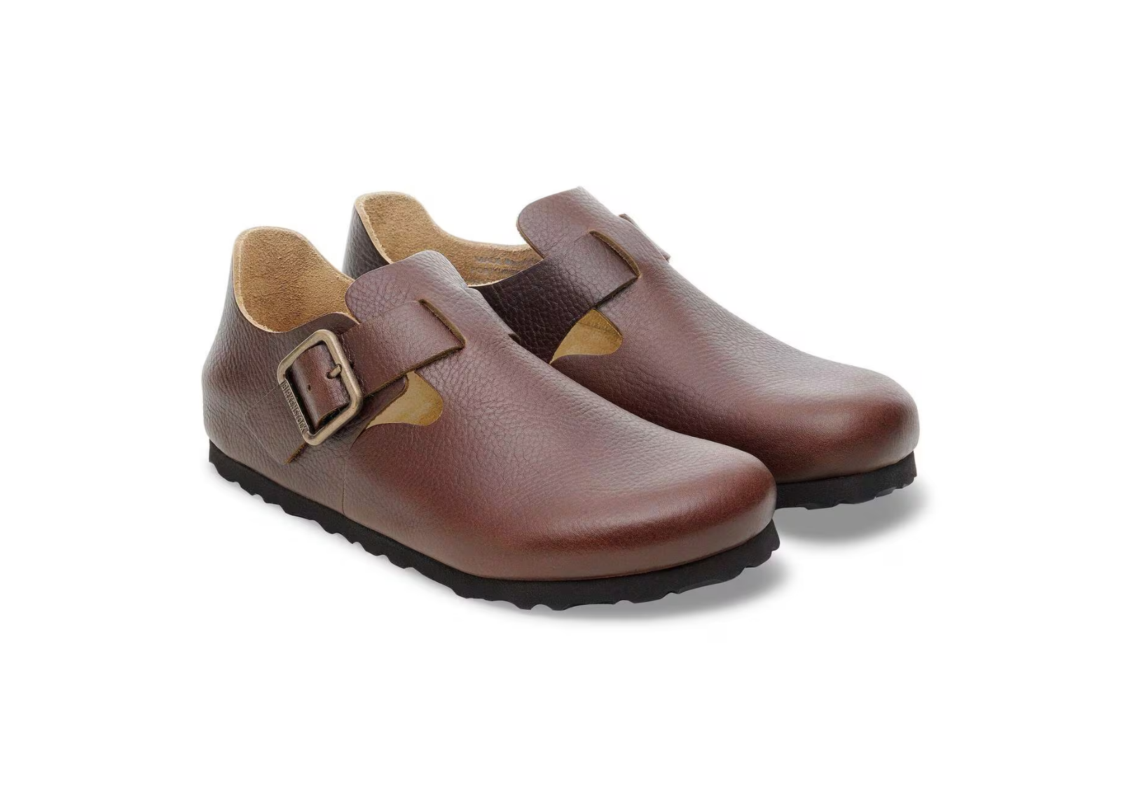birkenstock london wire buckle natural leather vintage wood roast 3 1