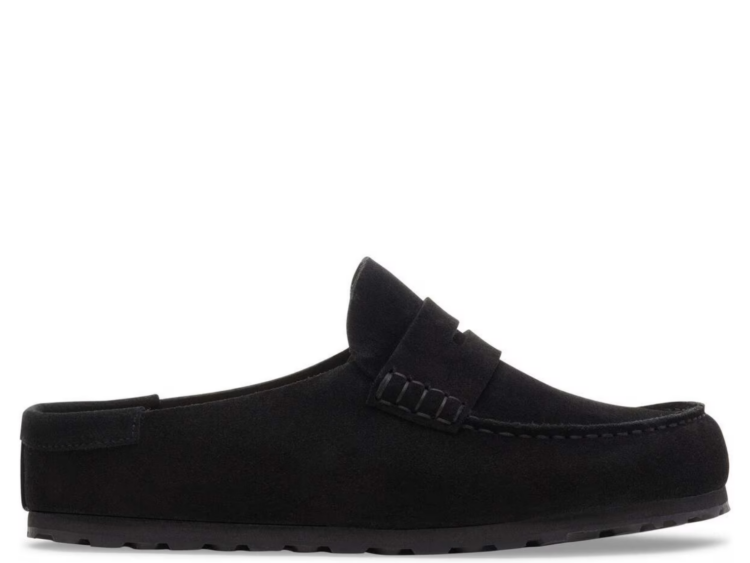 birkenstock naples wrapped suede leather black 1 1