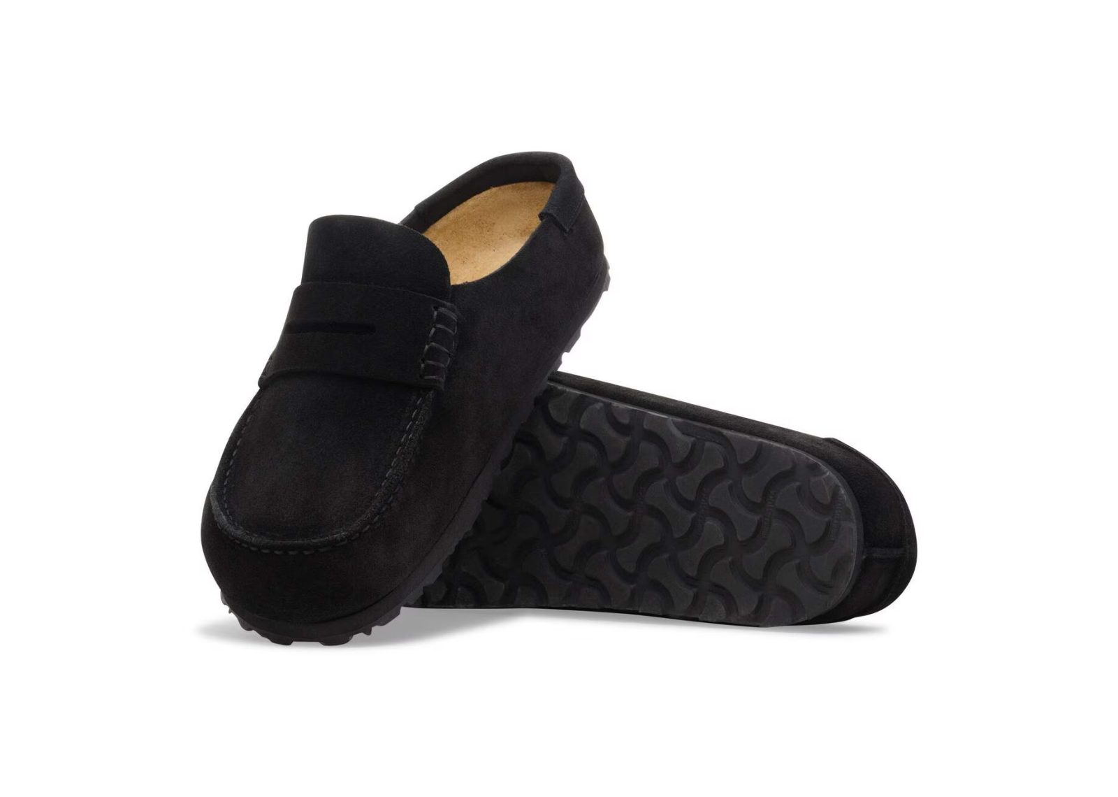 birkenstock naples wrapped suede leather black 3 1