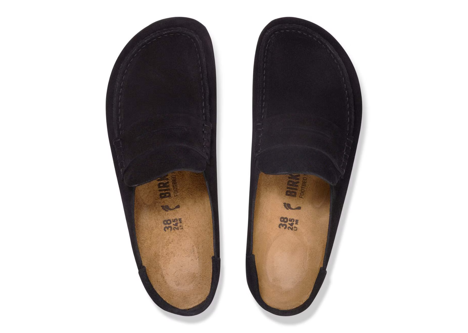 birkenstock naples wrapped suede leather black 4 1