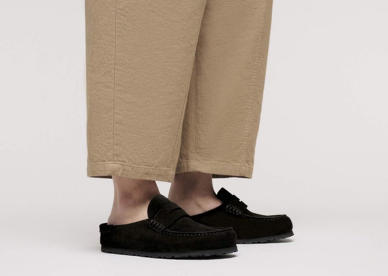 birkenstock naples wrapped suede leather black 5 1
