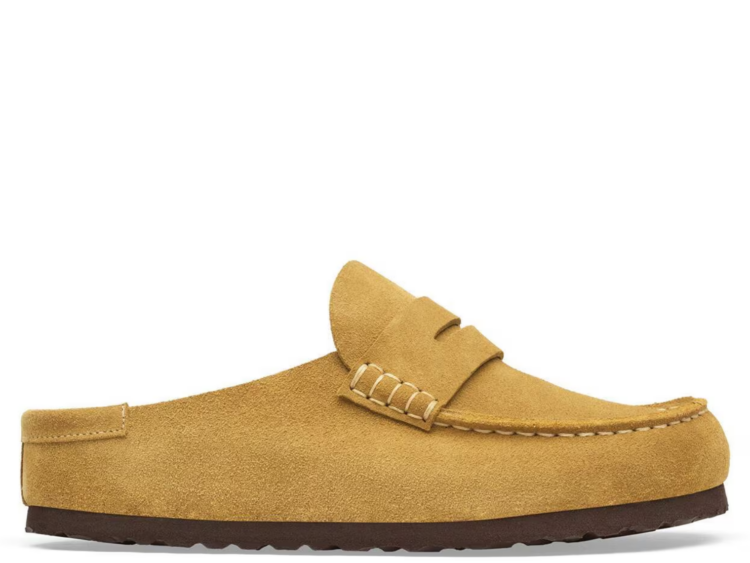 birkenstock naples wrapped suede leather cork brown 1 1