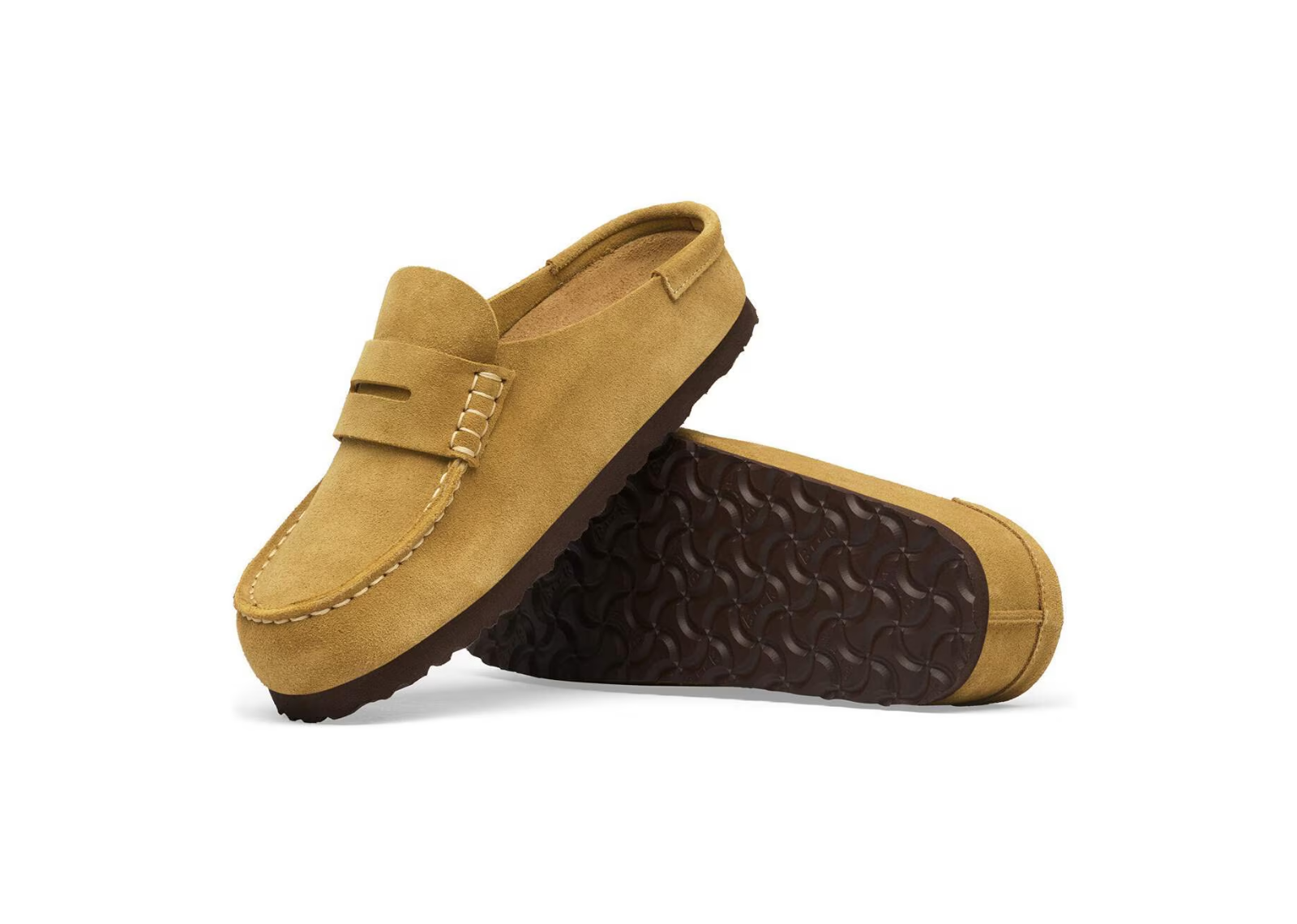 birkenstock naples wrapped suede leather cork brown 3 1