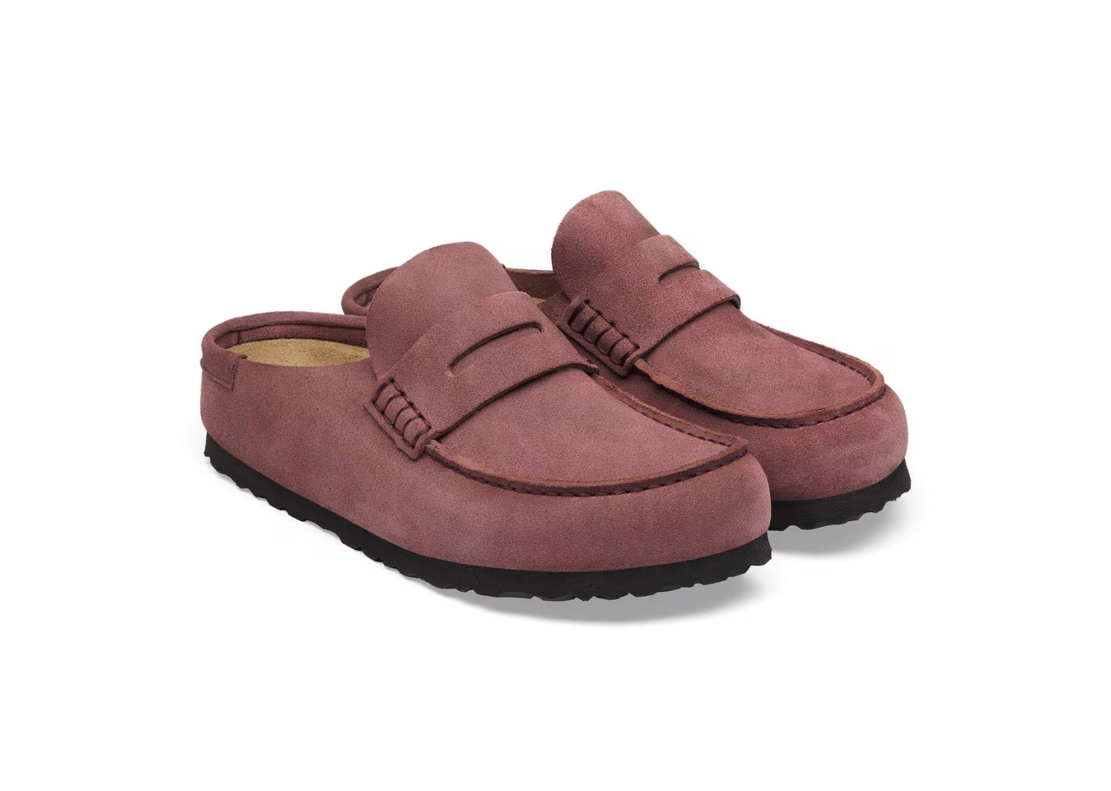 birkenstock naples wrapped suede leather pepper 2 1