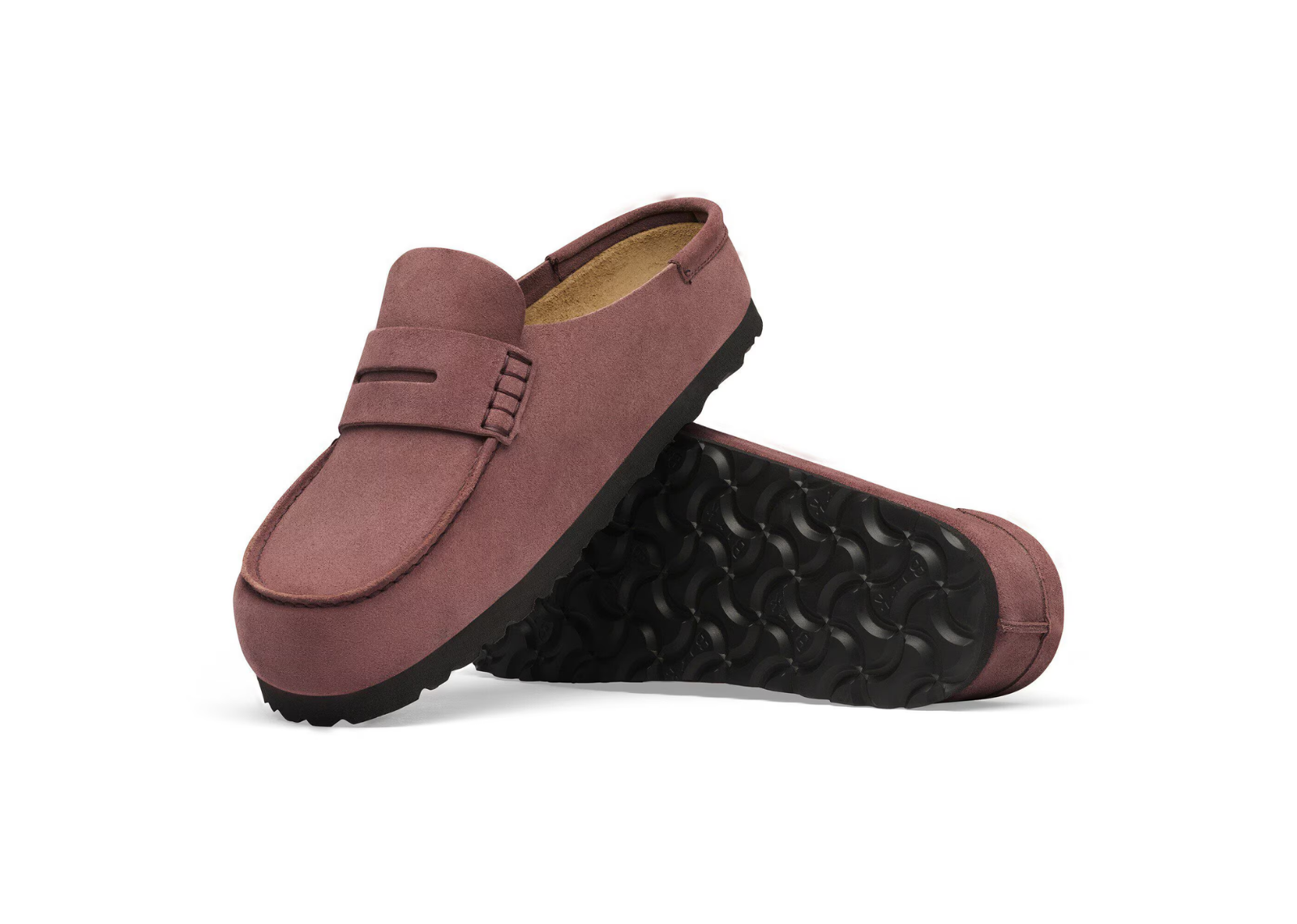 birkenstock naples wrapped suede leather pepper 3 1