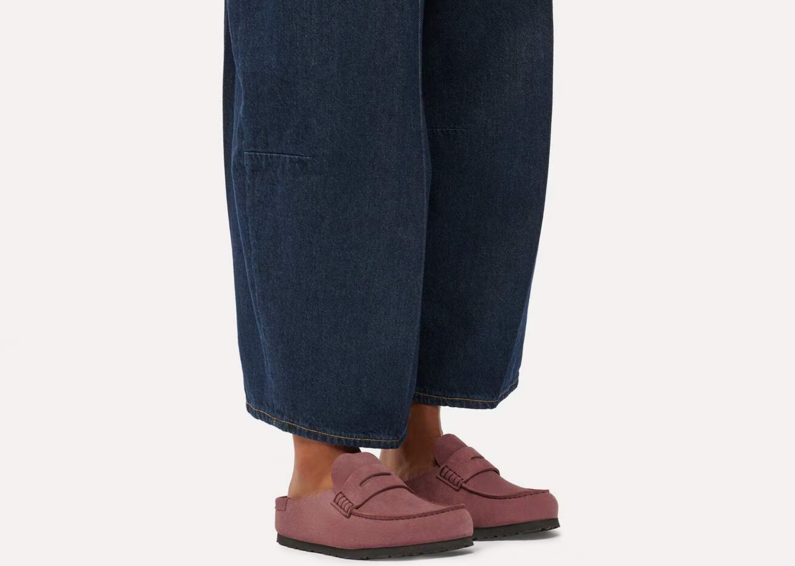 birkenstock naples wrapped suede leather pepper 5 1