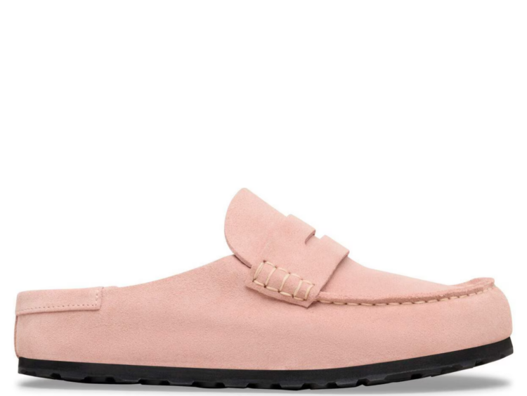 birkenstock naples wrapped suede leather pink clay 1 1