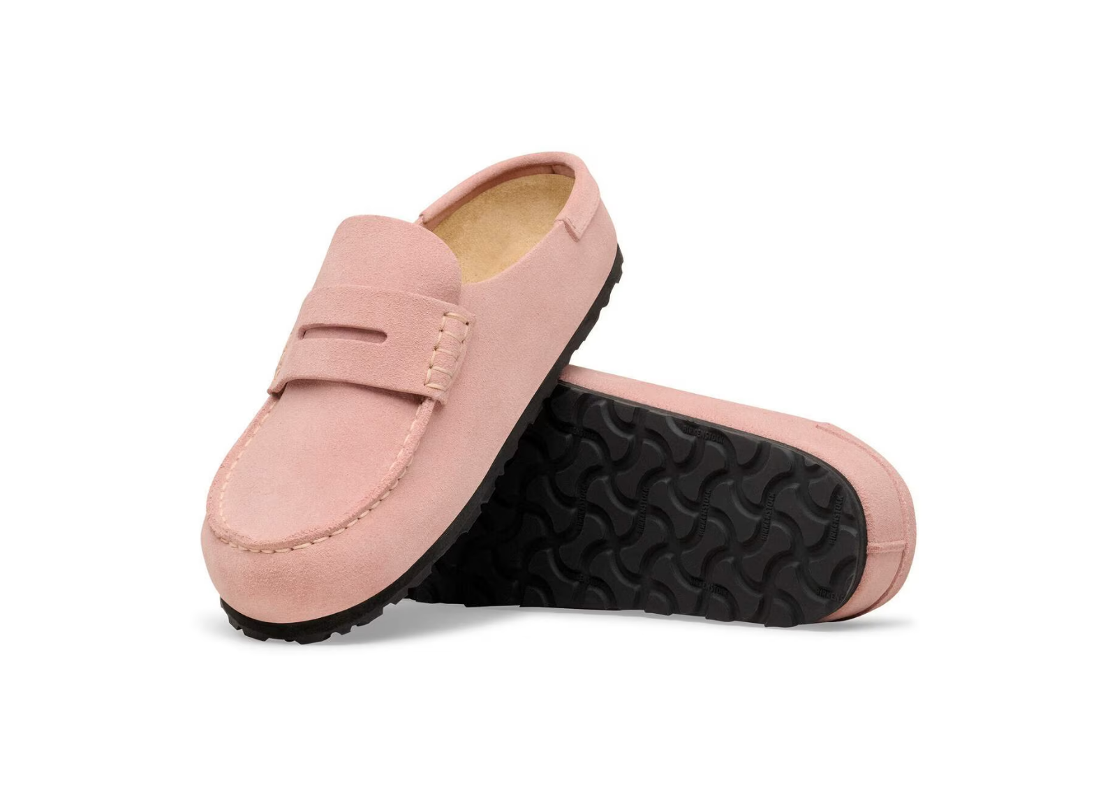 birkenstock naples wrapped suede leather pink clay 2 1