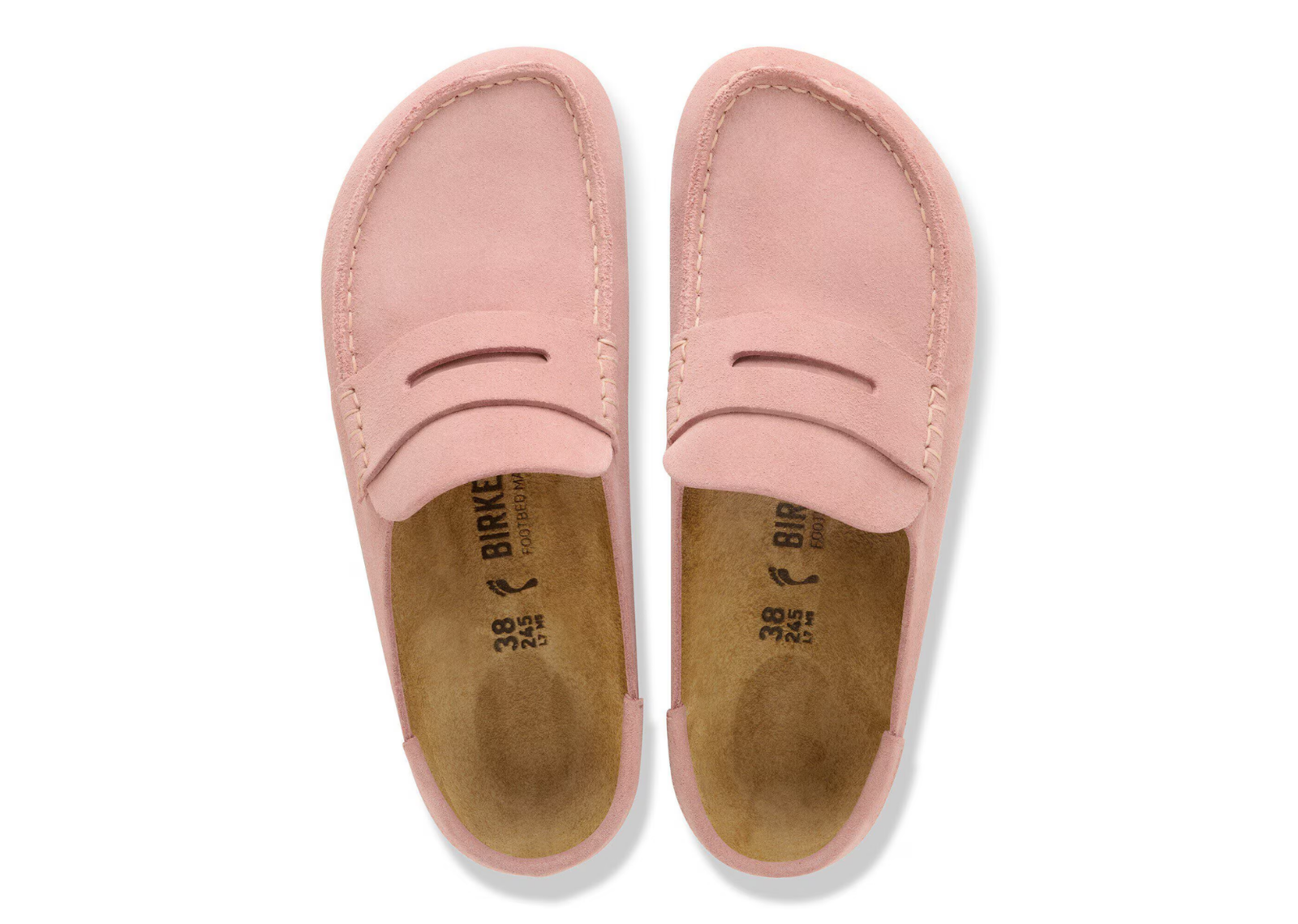 birkenstock naples wrapped suede leather pink clay 4 1
